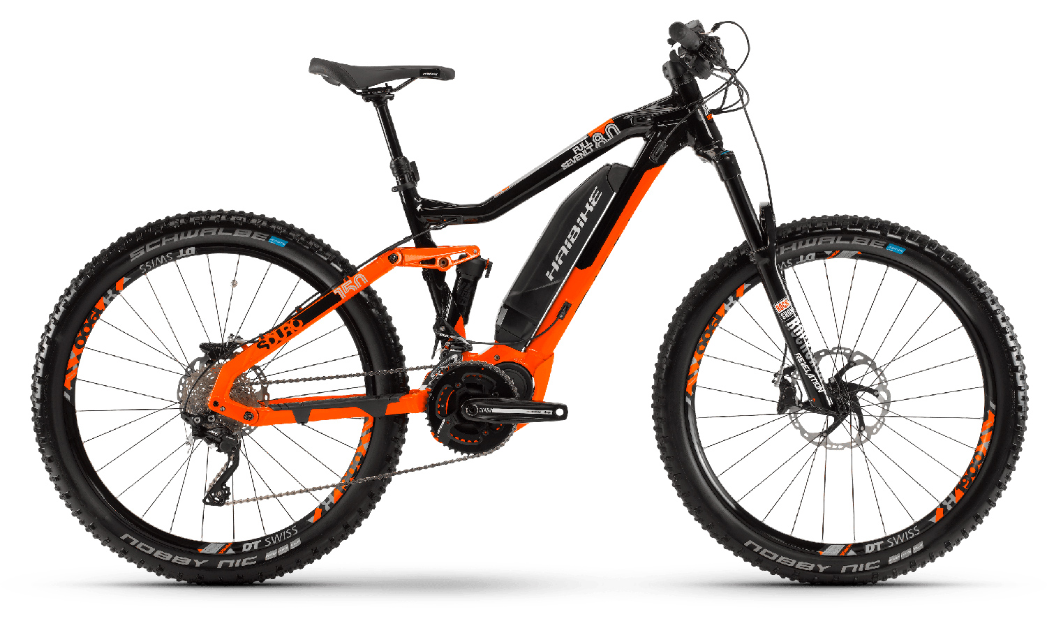 Фотография Велосипед Haibike SDURO FullSeven LT 8.0 27.5" 500Wh (2019) 2019 Оранжево-черный
